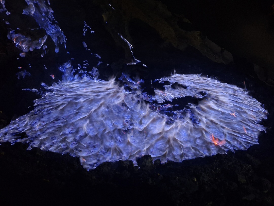 Ijen Crater: Peering Blue Fire in the Smoky Dark