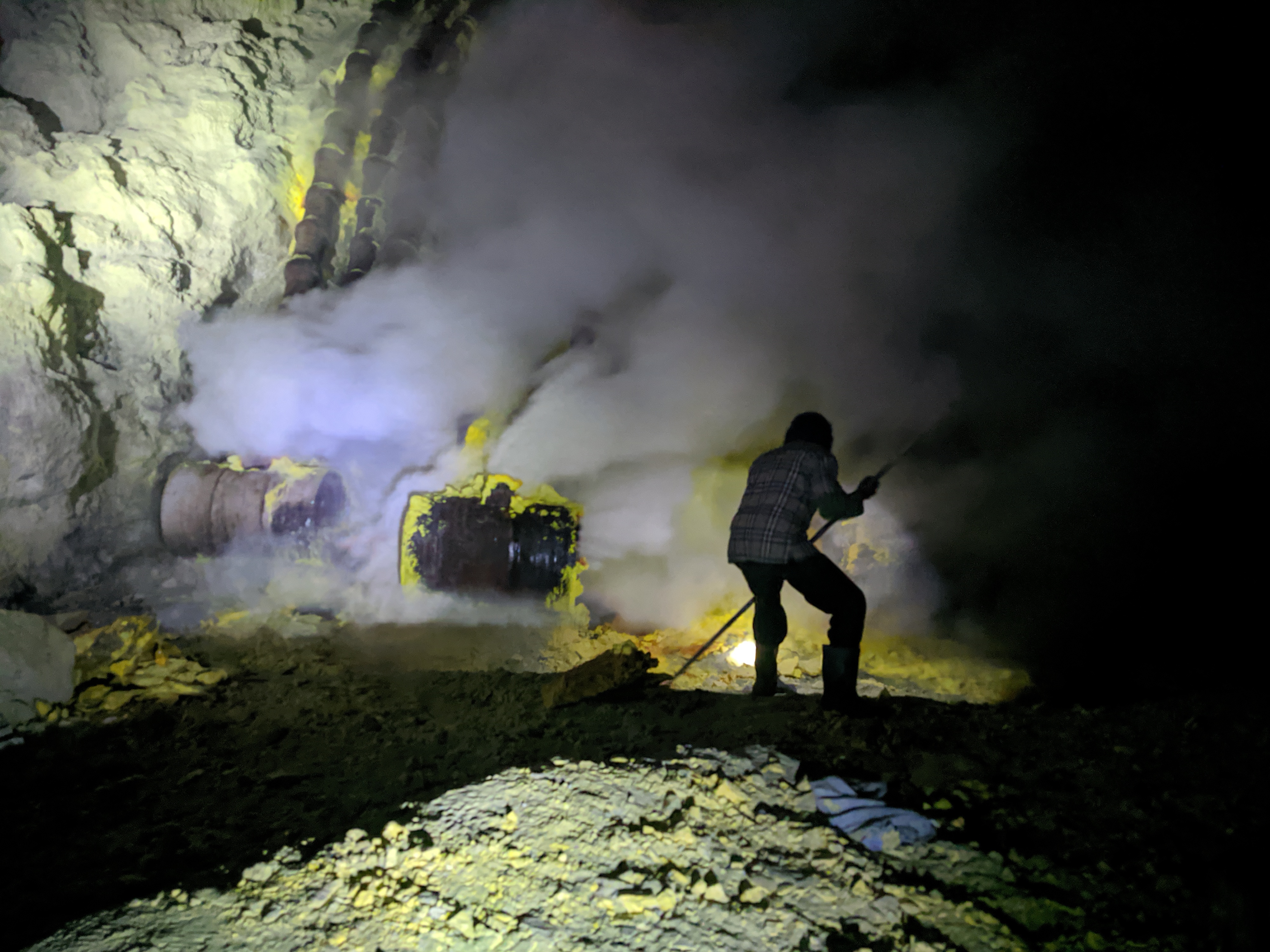 The Sulphur Miners of Ijen Crater